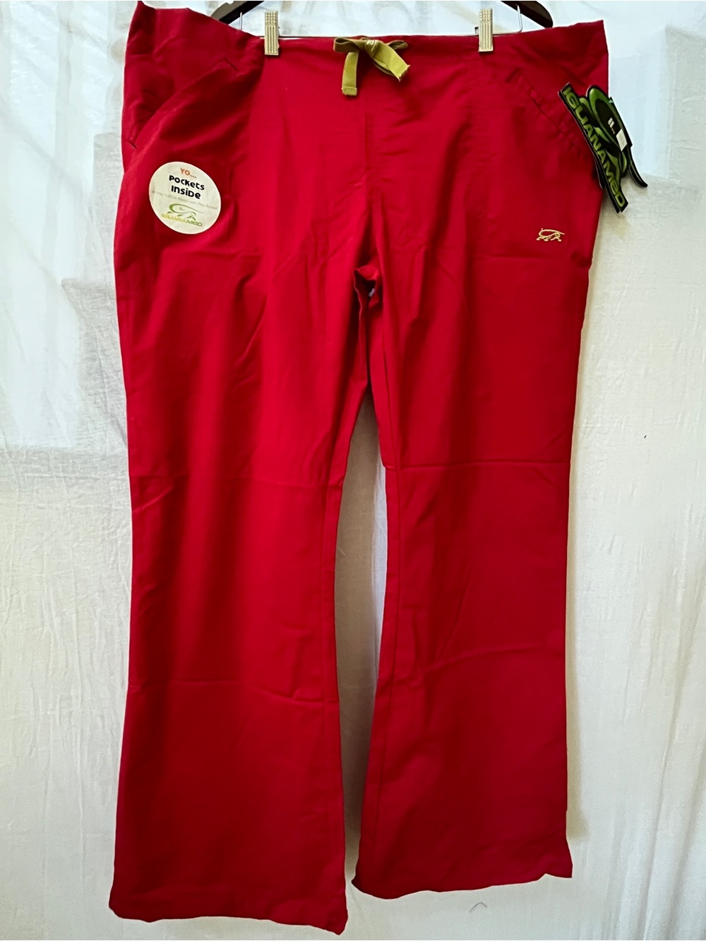 Iguana med Women's medical aesthetician work scrub SF 49ers pants  with Sz 2XL